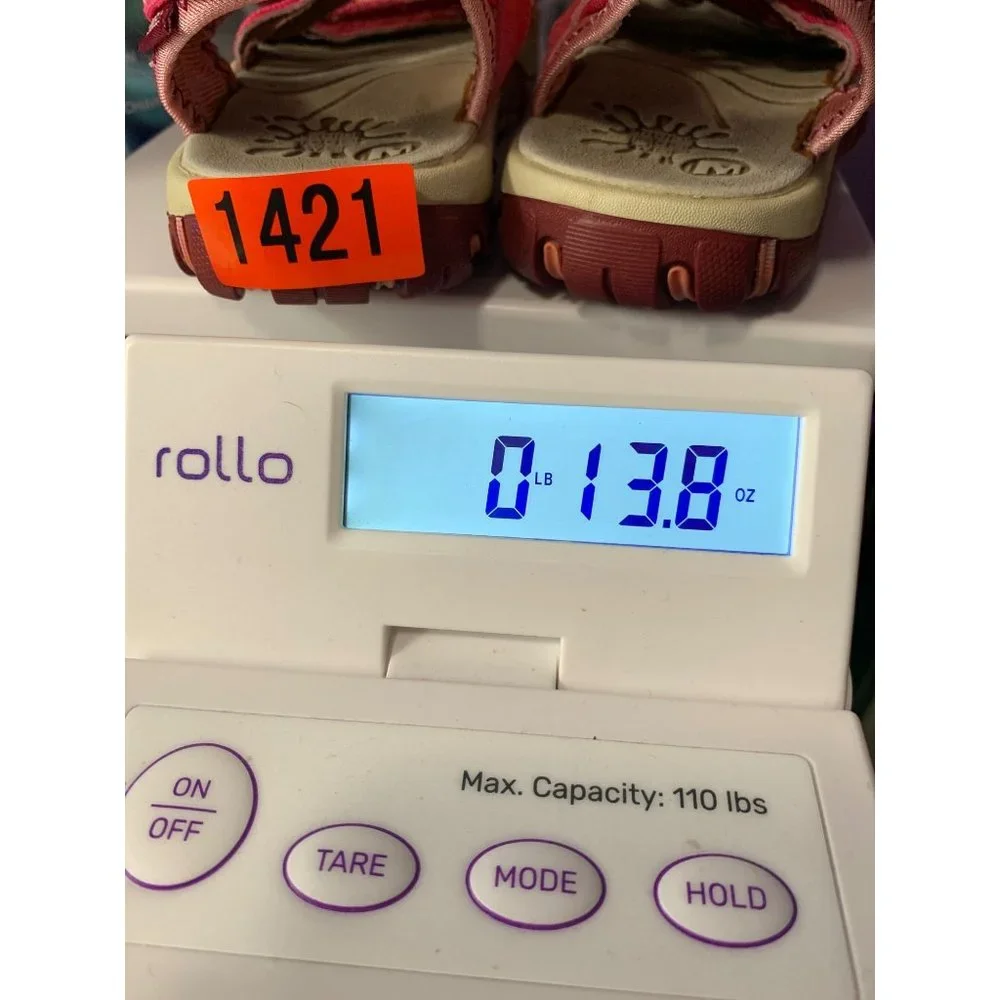 Merrell Girls 2M Pink Spinner 3 Strap Sandals